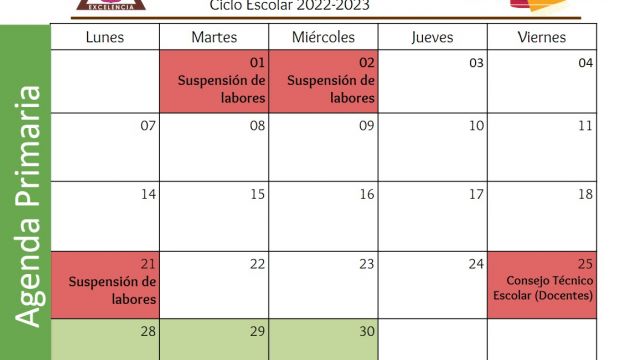 Centro Educativo Miguel Lara Vasallo Agenda Primaria Noviembre 2022