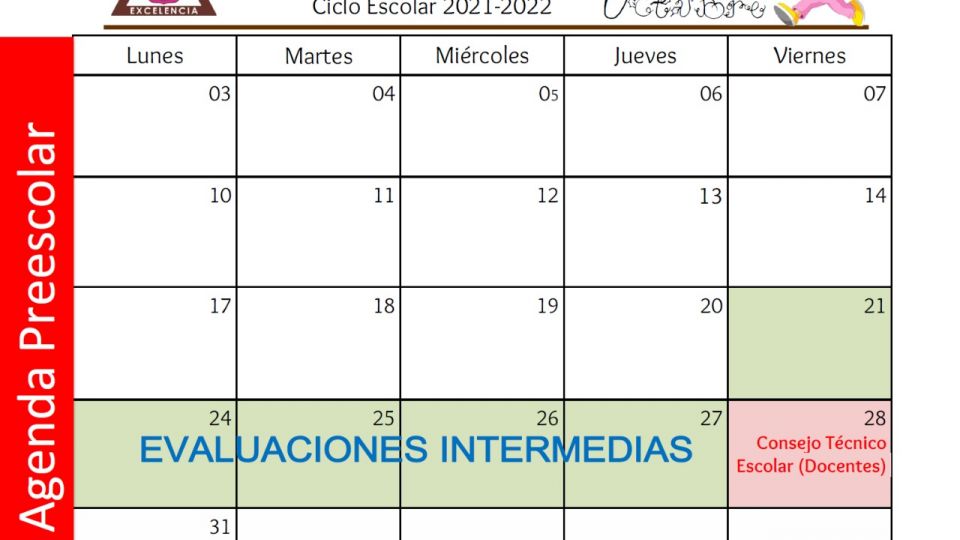 Agenda octubre 2022 Centro Educativo Miguel Lara Vasallo